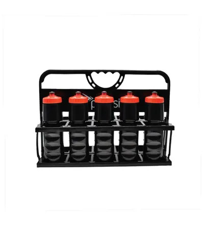 Precision 10 Bottle Folding Carrier Black (Bottles Not Included)