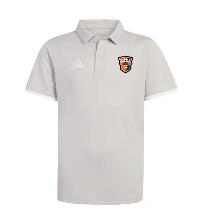 Harlow Tekkers Coaches Adidas Entrada 26 Polo Grey