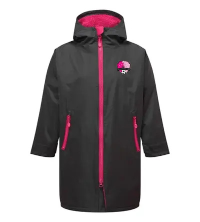 LCS Dry Robe Charcoal/Hot Pink JNR
