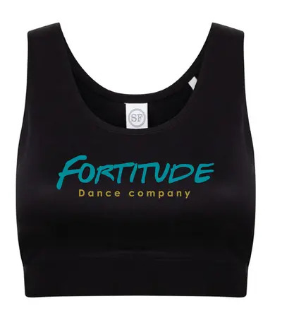 Fortitude Dance Crop Top Black