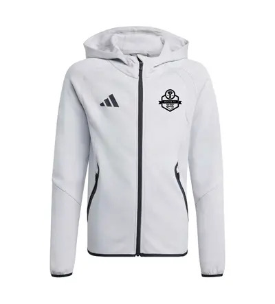 Bocas Loungewear Adidas Tiro Travel Cotton Sweat Hoodie Grey JNR