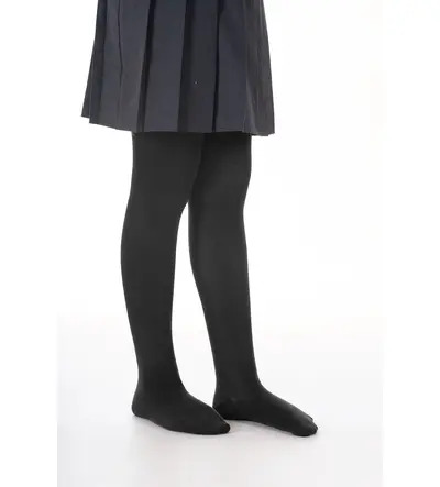 Cotton Rich Tights Charcoal (2 PACK)