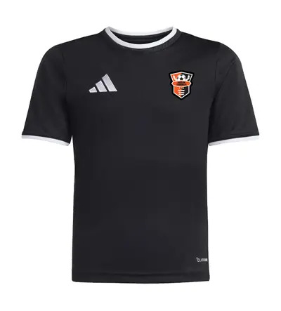 Harlow Tekkers Adidas Entrada 26 T-Shirt Black JNR