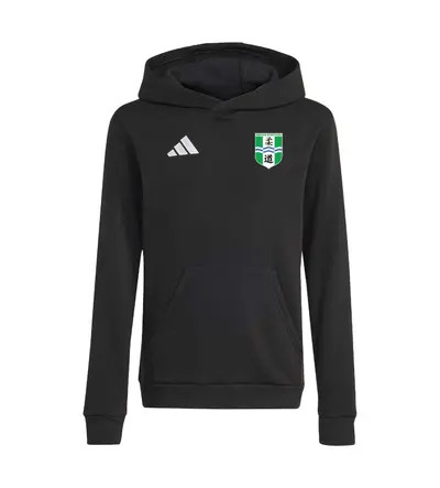BS Judo Adidas Entrada 26 Cotton hoodie Black JNR