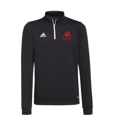 ST Mags Adidas Entrada 1-4 Zip Black JNR
