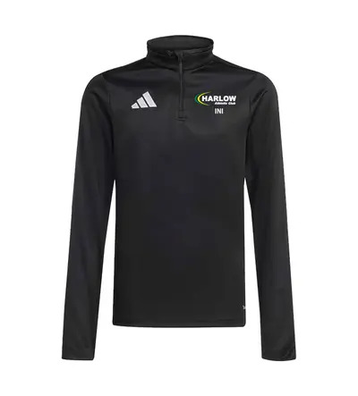Harlow Athletic Club Adidas Entrada 26 1/4 Zip Black JNR