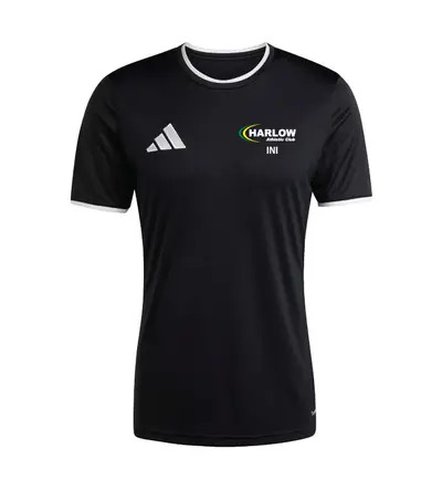 Harlow Athletic Club Adidas Entrada 26 T-Shirt Black JNR