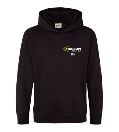 Harlow Athletic Club Awdis Kids Hoodie Black 