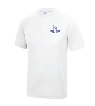 Cross Keys Awdis Cool Tee White JNR