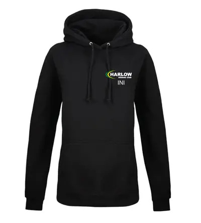 Harlow Athletic Club Awdis Womans Hoodie Black
