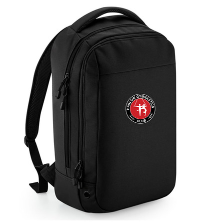 Harlow Gymnastics BagBase Backpack Black with Logo