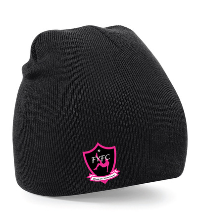 Frontiers Beanie Hat Black with Badge