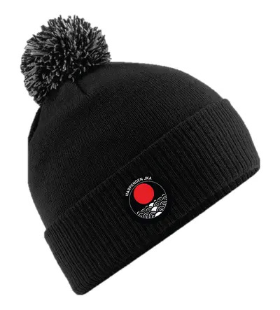 Harpenden JKA Bobble hat Black/Grey