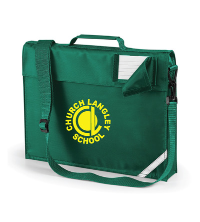 Church Langley Bookbag with Strap & with School Crest 