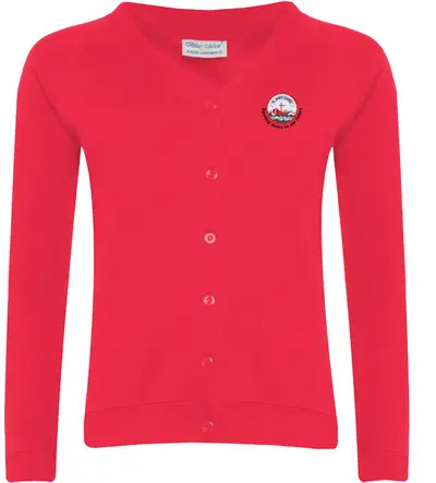 St James Cardigan Red
