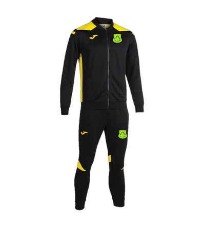 Dunmow Rovers Champ VI Full Tracksuit Black/Yellow