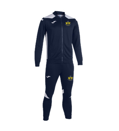 Woodford Wells Champ VI Tracksuit Navy/White with Badge