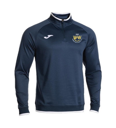 Woodford Wells Combi Premium 1/4 Zip Navy/White with Badge SNR