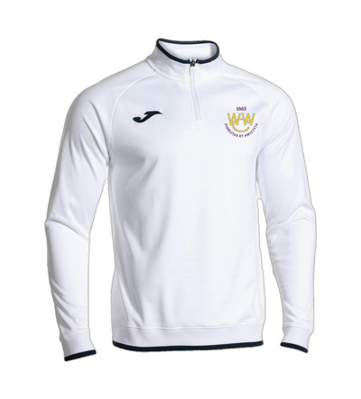 Woodford Wells Combi Premium 1/4 Zip White/Navy with Badge JNR