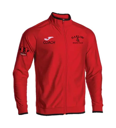 Harlow Boxing Club Coaches Combi Premium Full Zip Red/Black