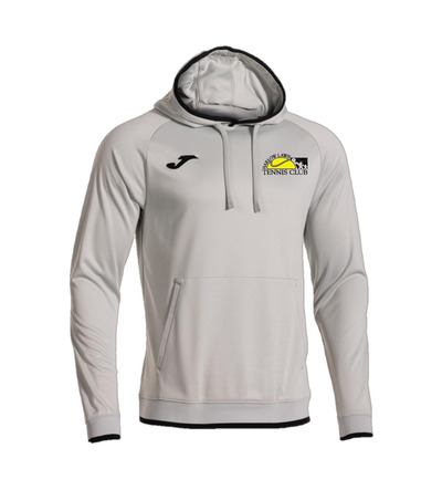 Harlow Lawn Tennis Combi Premium Hoodie Grey/Black with Back Print JNR