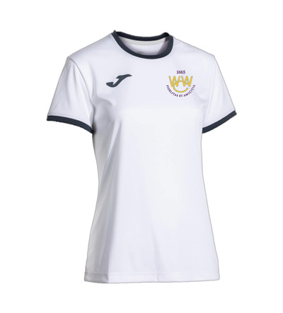 Woodford Wells Combi Premium Lady Fit T-Shirt White/Navy with Badge JNR