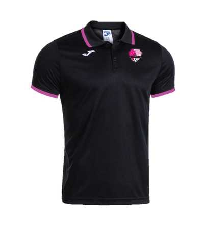 Little Canfield Stars Combi Premium Polo Black/Pink JNR