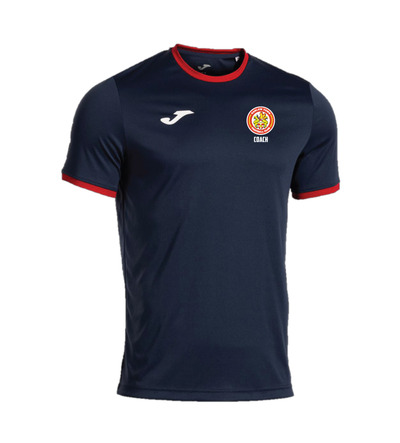 HTFC Coaches Combi Premium T-Shirt Navy/Red SNR