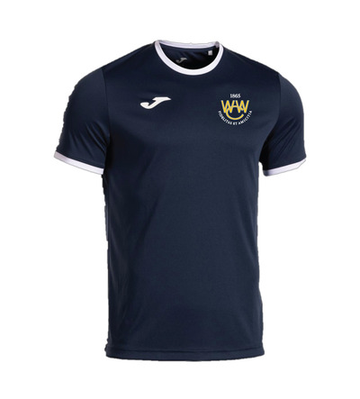 Woodford Wells Combi Premium Tee Navy/White with Badge JNR