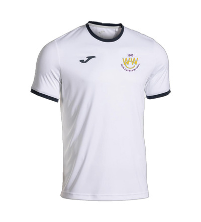 Woodford Wells Combi Premium Tee White/Navy with Badge JNR