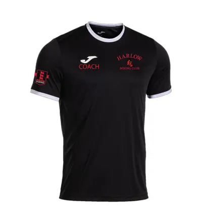 Harlow Boxing Club Coaches Combi Premium Tee Black/White