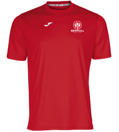 Newhall Primary Combi Tee Red with or without School Crest