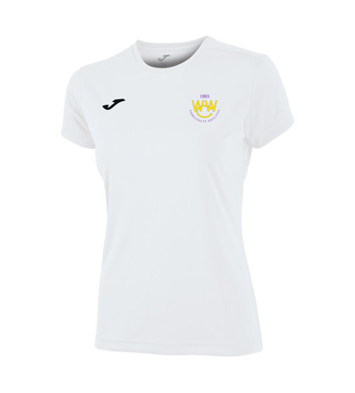 Woodford Wells Ladies Combi Tee White with Badge