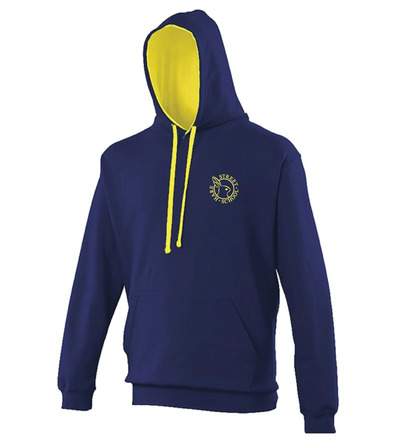 Hare Street Staff Varsity Hoodie Navy/Yellow