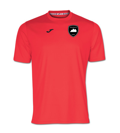 TMFC Mini Manors Combi Tee Coral with Badge + Back Print