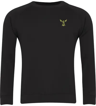 Stewards Cotton Crew Neck Sweatshirt Black