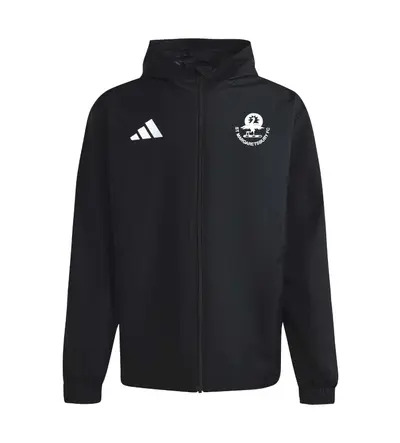 ST Mags Adidas Entrada 26 Hooded All-Weather Jacket Black JNR