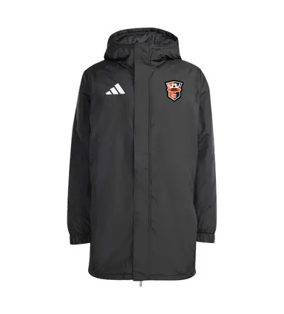 Harlow Tekkers Coaches Adidas Entrada 26 Stadium Jacket Black