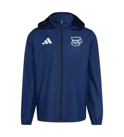 Chars Adidas Entrada 26 Hooded Multi Jacket Navy JNR