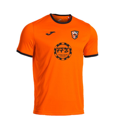 Harlow Tekkers Combi Prem Tee Org Blk With Badge & Sponsor JNR