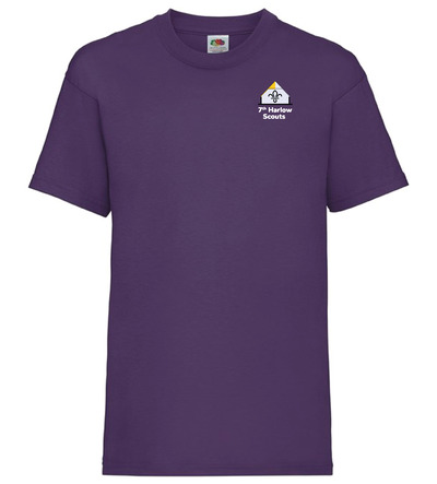 7th Harlow Scouts T-Shirt Purple 