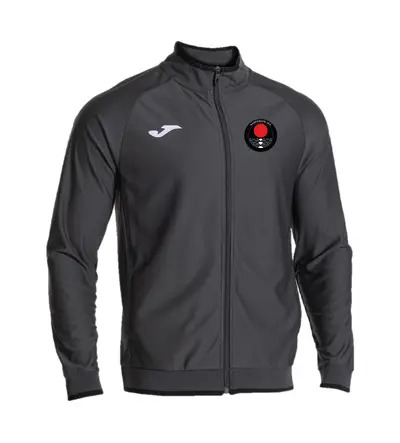 Harpenden JKA Combi Premium Full Zip Tracksuit Top Dark Grey/Black