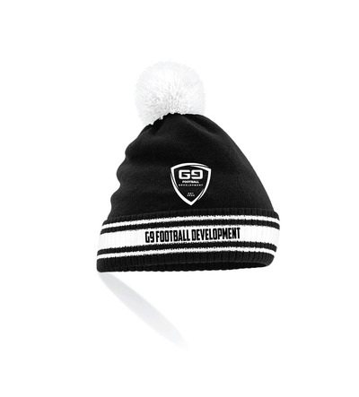 G9 Football Development Bobble Hat Black/White