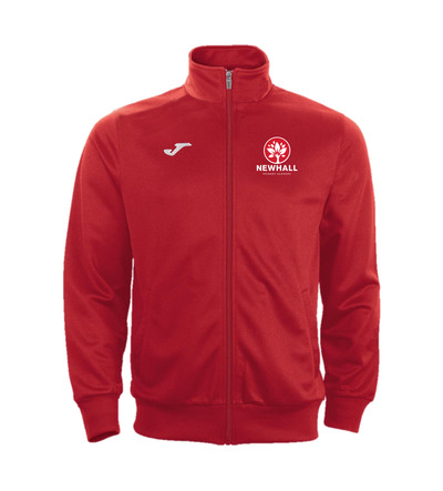 Newhall Primary Full Zip Tracksuit Top Red with or without School Crest