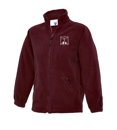 Great Dunmow Fleece Maroon with or without School Crest