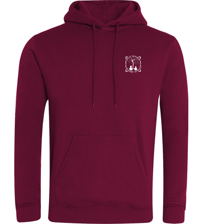 Great Dunmow P.E Hoodie Maroon with or without School Crest