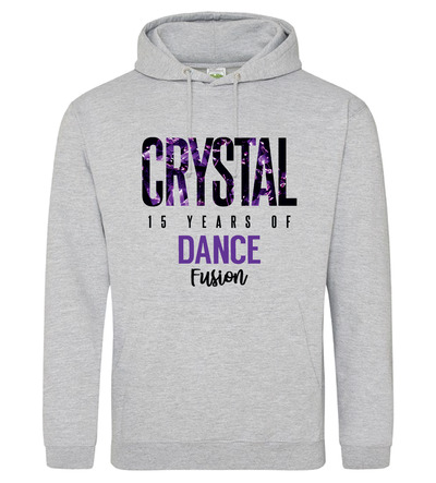 Dance Fusion Crystal Show Hoodie Heather Grey