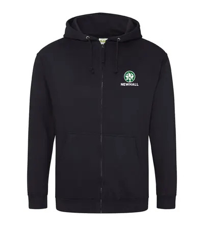 Newhall Primary Zip Hoodie Black