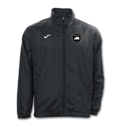 TMFC Coaches Iris Rain Jacket Black with Badge