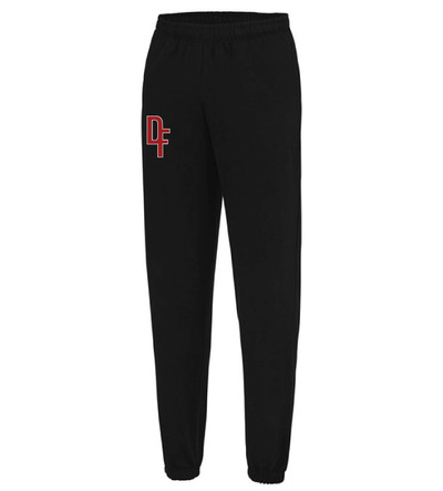 Dance Fusion Awdis MAGENTA CREW Cuffed Joggers Black